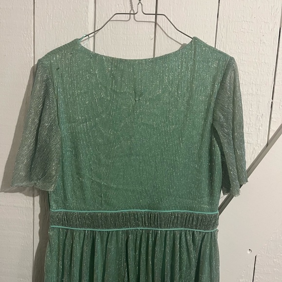JessaKae Mint/Sage Green Sparkly Maxi Dress - Picture 4 of 6